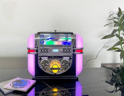 China Classic Home Music Player Audio Speaker Baby Berlin Desktop Jukebox With Cd Mp3 Player Bt Radio Portable Jukebox for sale