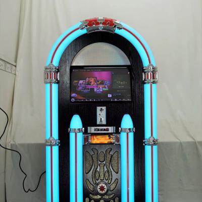 China Classic Home Music Player Music Player Landing Full Size Jukebox With Cd Player,Bt,Usb And Sd,Radio for sale