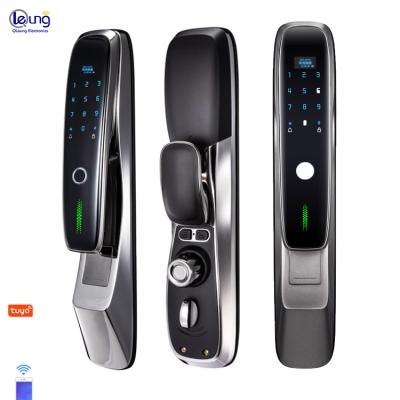 China Apartment Tuya Digital Lock Sensor Password Master Card Door Lock Wifi Auto Intelligent Smart Biometric SecurityDoor Lock for sale