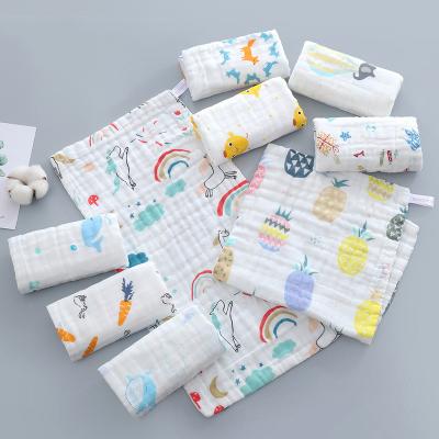 China Multi-patterned Children's Sand Cotton Six-Layer Cloth Child-Safe Towel for sale