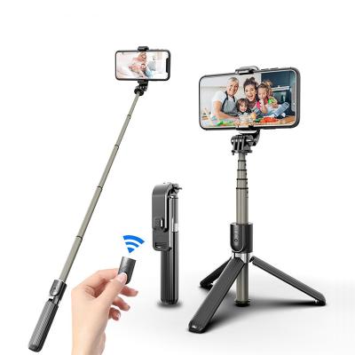 China New Multifunctional Selfie Stick L03 Stage Phone Selfie Stick With Tripod With Mobile Phone Selfie Stick Wireless Remote Selfie Sticks for sale