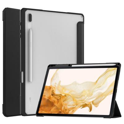 China Thickened Four Corners And Anti Fall Acrylic Transparent Tablet Case For Samsung Galaxy Tab S8 Plus 12.4