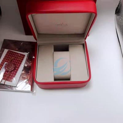 China Wholesale Luxury Watches Case Logo Mechanical Watch Box Custom Made For Omega Watch Accessories for sale