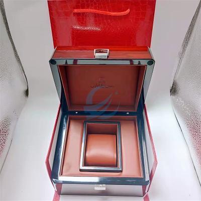 China Wholesale Custom Luxury Watch Box Luxury Watches Case Mechanical Watch Box For Omega Accessories High End Wooden Box for sale