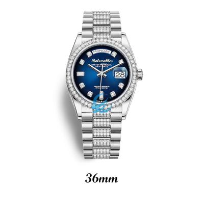 China Luxury Quality Auto Date 3A Mechanical Watch For Man's Custom Made Diamond Bezel Watch Waterproof Automatic Watches Wristwatch for sale