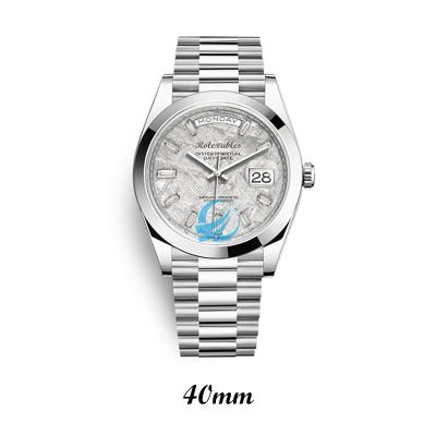 China Quality Automatic Luxury Watches 3A Date Bezel Stainless Steel Smooth Custom Mechanical Watch For Man Roman Daydate for sale