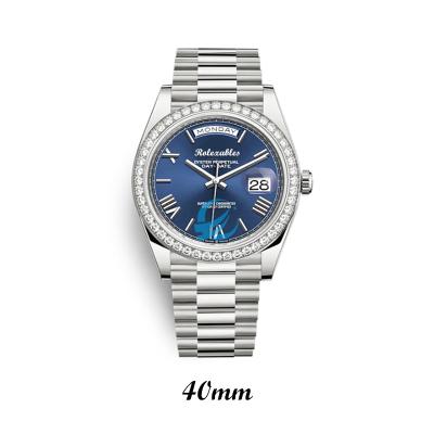 China Luxury Quality Automatic Date 3A Man Watches Automatic Gem Roman Numerals Mechanical Man Watch Bezel-40mm Set for sale