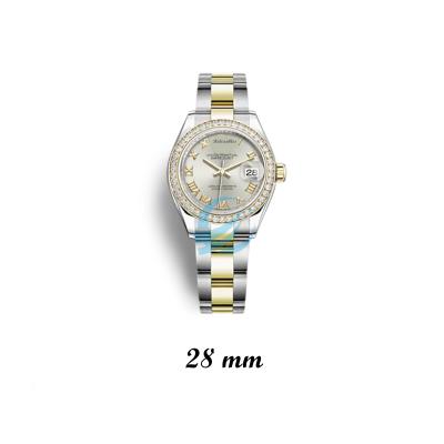 China Wholesale Custom Auto Date Watch For Woman Roman Watches Luxury Lady Date 904L Stainless Steel Automatic Watch for sale