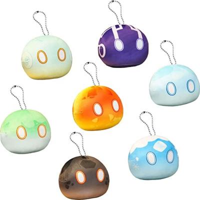 China wholesale custom kawaii genshin impact plush toy slime keychain à venda