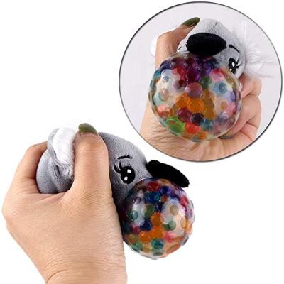 China TPR stress relief squeezing soft vent grape stress balll glitter stress plush toys for kids en venta