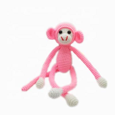 China New fashion long arm monkey baby crochet toys made by hand knit doll en venta