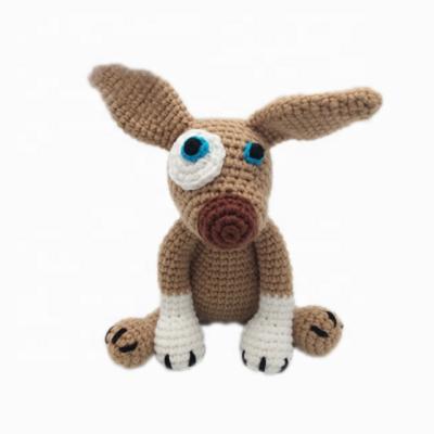 China Custom Amigurumi dog crochet hand made toys knit doll for sale