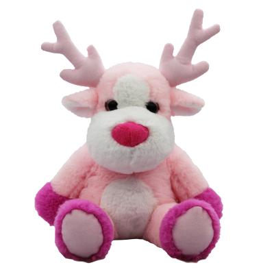 중국 New Novelty Standing Blue Reindeer Christmas Sitting Stuffed Elk Plush Indoor Decoration Deer 판매용