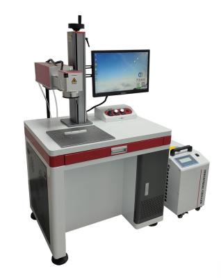 China Air-cooled QK-UV3B ultraviolet  laser marking machine for Plastic products polymer materials glass marking for sale