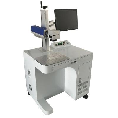 China Air-cooled QK-F80B Fiber  laser marking machine of 80W Raycus  for deep carved kitchen products mould marking for sale