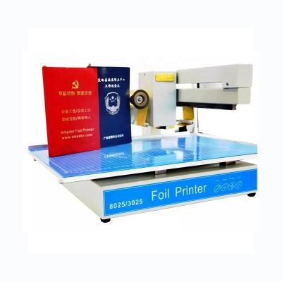 China Paper QK-3025 hot sale A4 notebook leather, book cover automatic flatbed hot foil Stamping Printer Printing Machine for sale