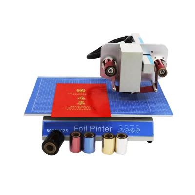 China Paper QK-8025 leather, book cover gold foil printer Printing Machine/hot aluminum foil stamping for sale