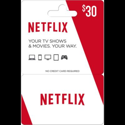 China 30US Netflix Environment Friendly Stock Gift Certificate for sale