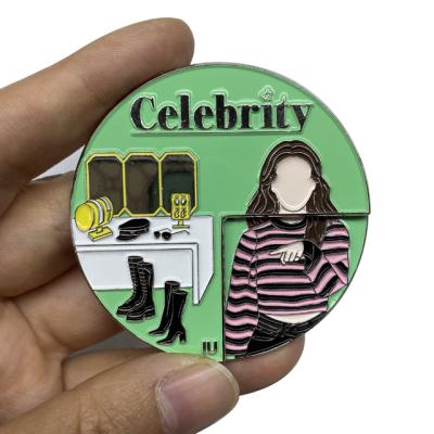 China Custom Spinning Enamel Pin China Spinning Enamel Pin Sliding Enamel Pin for sale