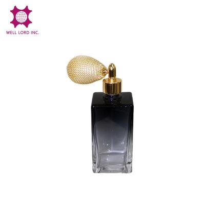 China Perfume Hot Gold Gradient Color Sprayer Perfume Bulb Glass Purfum Bottle for sale