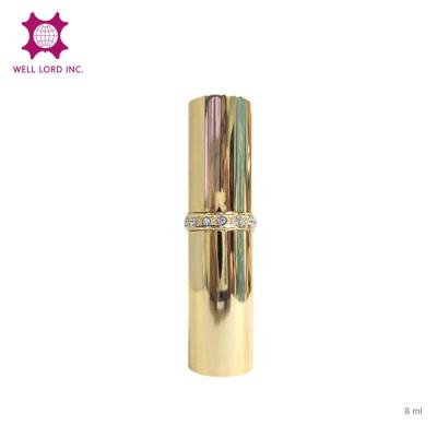 China Shiny Purse Atomizer Gold Diamond Perfume Fragrance Refillable Atomizer for sale