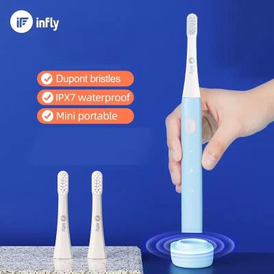 China Portable RV INFLY Sonic Teethbrush Electric Toothbrush USB Rechargeable Waterproof Dental Brush For Adult Home Travel Best Gift for sale