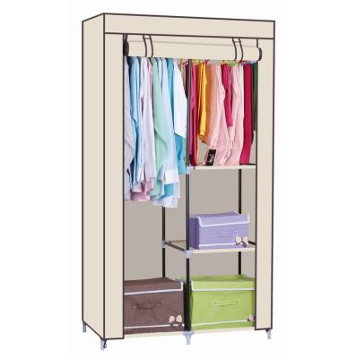 China Bedroom Dustproof Rolled Door Amoires Nonwoven Fabric Portable Storage Wardrobe Furniture for sale