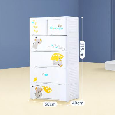 China Store Clothes Toys Sundries 2022 Drawers Dresser Plastic Storage Cabinet with 6 Drawers for Clothes, Bedroom Furniture for sale