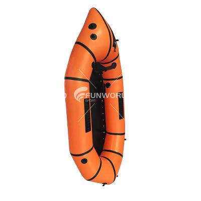 China TPU FUNWORLD good quality environmental friendly tpu racing back rafts hiking rafting tpu packraft whitewater transporter for sale