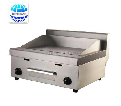 China Kitchen Comercial Stainless Steel Flat Gas Griddle For Restaurant Equipment for sale