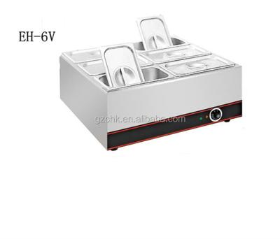 China Restaurant Buffet 6 Pan Electric Bain Marie / Soup Warmer Pan For Restaurant EH-6V for sale