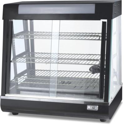 China Restaurant CE approved food warmer showcase/2 layer glass warmer hot display showcase for sale for sale