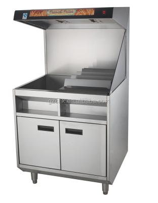 China KFC Mcdonald Chips Warmer Station With Cabinet / Potato Chips Warmer For Restaurant for sale