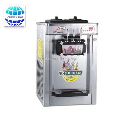 China Ice Cream Commercial Stainless Steel Soft Ice Cream Machine With Triple Flavors for sale