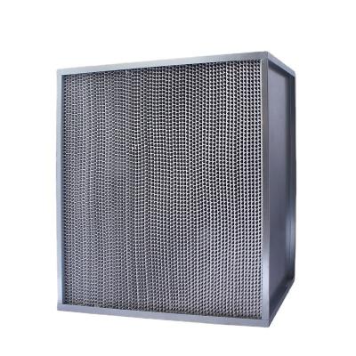 China Medium Efficiency HVAC Box Filter With Baffles Industrial Commercial Environmental Protection Equipment for sale