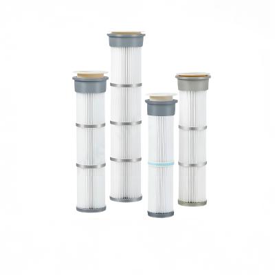 China 0.5um 1um Industrial Dust Filter Cartridge Air Filtration Systems Dust Collector Pleated Filter for sale