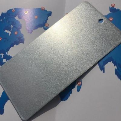 China Metallic Powder Coat Bright Silver Thermosetting Epoxy Polyester Powder Coating for sale