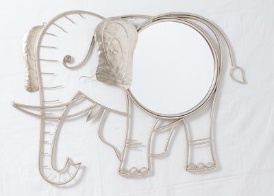 Cina Decorazione della parete dello specchio dell'elefante dell'oro di Rosa del salone in vendita