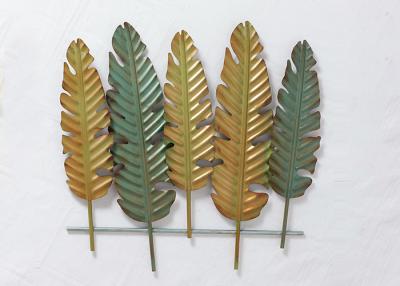 China Palm Leaves Metal Wall Art Decor for sale