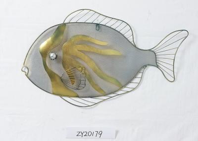 Cina Grande decorazione della parete del pesce del metallo dell'oceano variopinto di minimalismo in vendita