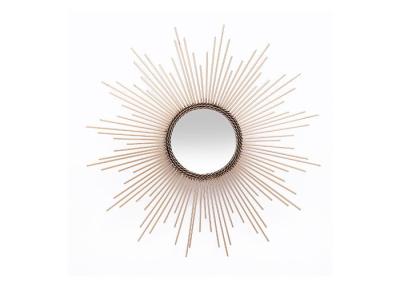 Chine Miroir de mur de rayon de soleil d'or de miroir encadré par métal décoratif de mur de salon à vendre