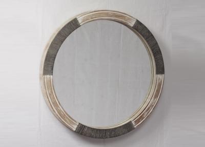 China White Living Room SGS Decorative Wood Framed Mirrors for sale