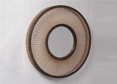 Chine Miroir en bambou européen de décor de mur de plein cercle de la chambre à coucher ZY919095 à vendre