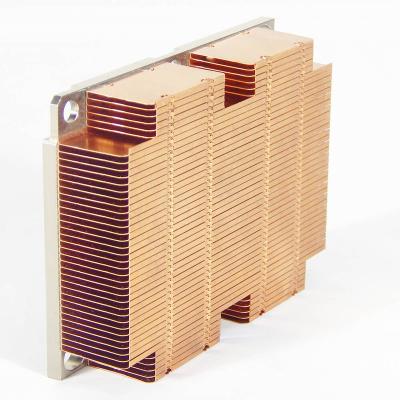 China Long Life 1U Spade 3647 Passive Copper Heatsink Server CPU Heatsink for sale