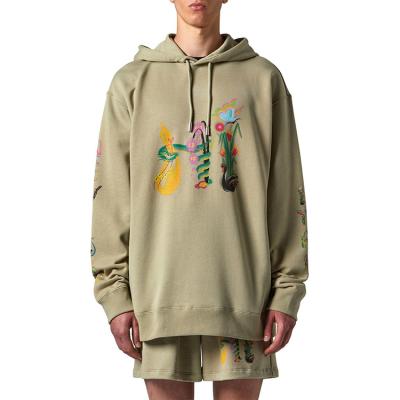 China Anti-wrinkle oversized printing hoodie sweatshirts for men's streetwear sweatshirt for sale