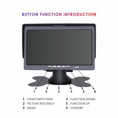 China Bus 7 Inch Monitor Digital Car Reversing AHD 1080P Camera Reverse Truck 24v 120 Degree Rear View System for sale