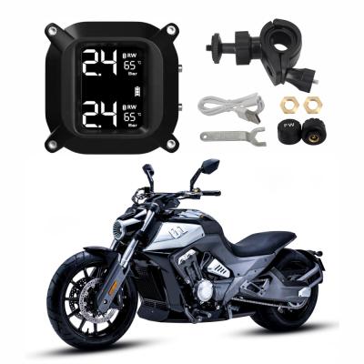 China Motorcycle Tire Pressure Meter New Design Wheel Pressure Temperature Gauge Waterproof Shockproof Motorcycle Tpms for sale