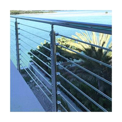 China Modern Decking Wire Balustrade Kits Tensioning Stainless Steel Balcony Tube Railing for sale