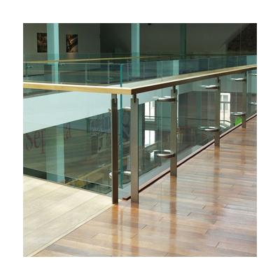 China Modern Simple Design Stainless Steel Balustrade Railing Posts For Stair Outdoor Balcony Glass Railing for sale