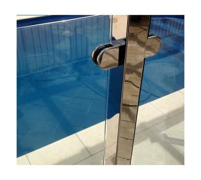 China Modern Glass Terrace Support Flooring Mounted Frameless Glass Balustrade for sale